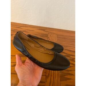 Lucky Brand black leather ballet flats size 9.5